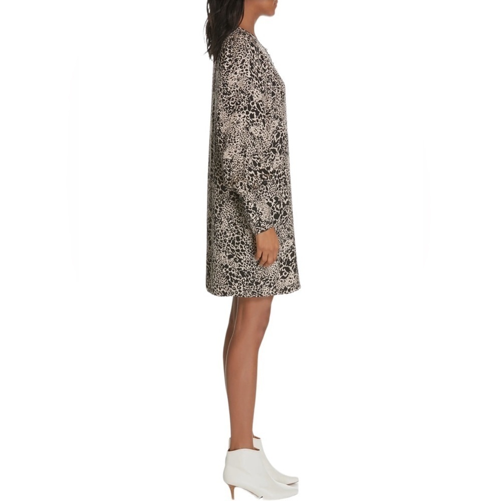 Rebecca Taylor Leopard Print Silk Dress 6 - Picture 3 of 11